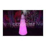 High Led Bar Table Plastic PE Contemporary Glow Furniture With Glass Top thumbnail-1