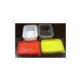 300ml White Disposable Ice Cream Cups , Rectangular Ice Cream Box