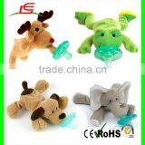 OEM&ODM Custom Plush Soft Giraffe Toys Pacifier Holder Stuffed Animal thumbnail-3