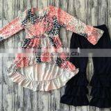 Easter Boutique Kids Clothing Remake Girl Rabbit Print Outfits Spring Boutique Girl Clothing Sets thumbnail-4