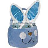 New halloween day plush bunny candy basket for children