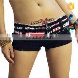 Young Girl Sheer Lace Cheap Denim Shorts thumbnail-2