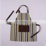 Eco-friendly coffee striped apron for children