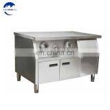 Stainless Steel Center Island Work Bench For Fast Food Restaurant thumbnail-2
