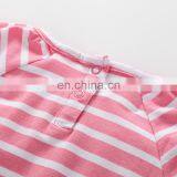 Pink Stripe Dress And Leggings Girl Summer Outfit Kids Clothing Baby Clothes thumbnail-2