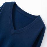 Multiple Colors Casual Men's V-neck 100% Cashmere Sweater Sale