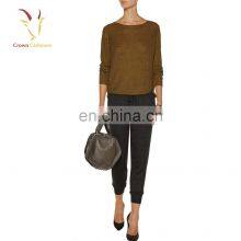 Custom women's fitness cashmere knitted pants