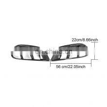 Carbon Fiber Front Bumper Air Vents Trim Mesh Grill Frame for Mercedes Benz W205 C63 AMG C180 C200 C Class 2015-2018 thumbnail-5