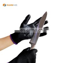 Sunnyhope level F nitrile foam ANSI level 6 A6  Anti cutting glove