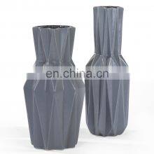 Nude Color Hand Painted Geometric Design Shape Ceramic Vase Floor Porcelain For Home Decoration thumbnail-5
