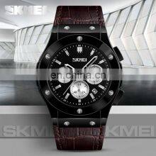 Skmei Watch Importer PU Leather Stopwatch Function Genuine Leather Sport Quartz Wrist Watches#9157 thumbnail-2