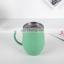 Best Selling 12oz Stainless Steel Egg Shaped Sublimation Wine Cup Mug Tumbler With Handle thumbnail-5