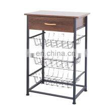 Customized Metal Multipurpose Three-tier Mesh Kitchen Storage Drawer as You Require thumbnail-1