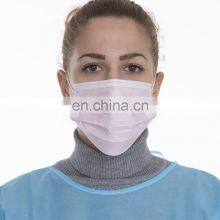 Medical Face Mask Disposable Adults 3Ply Non-Woven With Nose Wire Ear Loop Blue 50Pack
