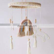 Hot Sale Boho Nursery Baby Mobile, Macrame Rainbow Mobile Unicorn Dreams Vietnam Supplier thumbnail-4