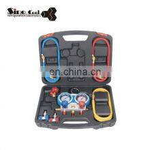 Refrigeration Kit AC Manifold Gauge Set Brass R134A Auto Service Kit thumbnail-2