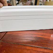 Guangdong Wood Grain Laminating 8cm Bamboo Wood Fiber Floor Floor Hidden Nail Corner Line Waterproof Gray White PVC Baseboard thumbnail-4