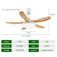 Modern 5 Blade Fan With Remote Ceiling Fan With Light and Remote thumbnail-4