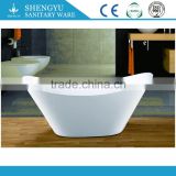 New design oval bathtub, seamless acrylic freestanding soaking bathtub