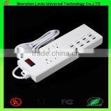 CE USA 6 Ways 6 USB Multi-function Socket Smart Power Strip