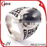 Turkish Silver Jewelry Men's Ring With Big Stone Ring thumbnail-1