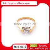 Top Latest Design 2014 Trendy Ring Zicron Rings for Women Customized thumbnail-1