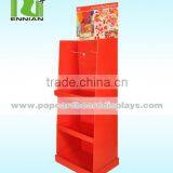 Easy to Carry and Assemble Fashion Cardboard Display Stand Tray With Hooks thumbnail-1