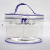 cylinder clear pvc bag for gift package