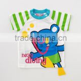Japanese manufacture high quality wholesale cute tshirt printing animal clothing infant kid toddler baby clothes for summer