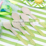 Eco-friendly Green Chevron Tableware/Honey Spoon/Birch Wooden Spoon For Beads