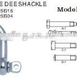 Galvanize Carabiner Wholesale Stainless Steel Aisi 316 304 European Type Dee Drop Forged D Shackle Quick Hardware Manufacture thumbnail-2
