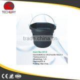 Recycled Rubber Bucket,flexible Rubber Pail With Steel Handle