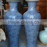 Antique Ceramic Blue and White Vase for Hotel Quality Choice thumbnail-1