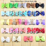Wholesale Baby Girls Boutique Grosgrain Ribbon Colorful Hair Bow Clips - Children Hair Clips With Bowknot - 40colors for Choose Quality Choice thumbnail-4