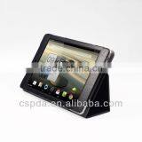 Slim-Book Stand Cover Case for Acer Iconia A1-830 7.9-Inch Tablet With Card Holder / Hand Strap / Gift Stylus Pen (Black)