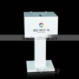 GH-RJ010 2014 Hot Sale High Quality Acrylic Donation Box With Lock , White Acrylic Donation Box thumbnail-1