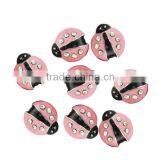 Fashion Rhinestone 10MM Ladybug Slider Charms for DIY Bracelets thumbnail-1