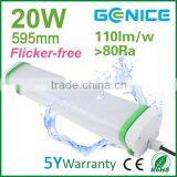 CE ROHS 2ft 4ft 5ft Waterproof Tri Proof Led t8 2x20w Industrial Led Tri Proof Light Ip65 Waterproof