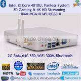 Mini pc Win10 Core i3 With Gigabit Lan Fanless Haswell Design 64bits Computing Quite Bedroom Htpc Pocket Size Dual Wifi 300m