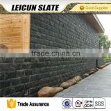 Black color mushroom stone slate stone interior/exterior stone wall cladding