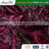 Hot Sale Elastic Two-colored Korea Velvet With Diamond Fabric Wholesale From China