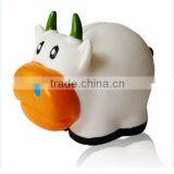 hot selling PVC cow design coin bank