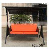Patio Rattan Swing Chair Alum Frame For Outdoor Use thumbnail-1