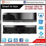 Android S82 4K box Amlogic s812 quad core Android TV Box s82 plus 2GDDR 8G Flash H.265 decoding