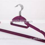 Non-Slip Hanger Flocked Hanger Velvet Clothes Hanger Suit Hanger Slim-Line Racks ABS Plastic Flocked Hanger thumbnail-1