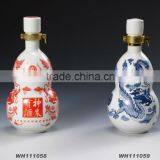 Porcelain White Bottle,decal Logo, 100 % Self-glazed thumbnail-1
