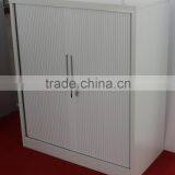 Smal Rolling Shutter Door White Steel Storage Cabinet With 2 Doors