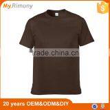 100% Cotton Custom Logo Plain Colour Blank Mens Short Sleeve T Shirt thumbnail-1
