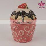 Ceramic Ice Cream Cups Wholesale With Lid