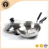Non-stick Chinese Wok / Stainless Steel Kitchen Utensil / no Coating Cooking Tools / Induction Holloware
